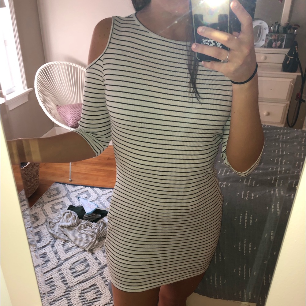 Black and White Mini Dress